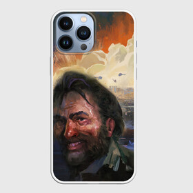 Чехол для iPhone 13 Pro Max с принтом Disco Elysium | Harrier Du Bois в Тюмени,  |  | Тематика изображения на принте: game art | harrier du bois | kim kitsuragi | волна диско | детектив гарри дюбуа | игра диско элизиум | офицер харрие дю буа | студия zaum