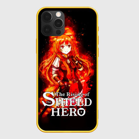 Чехол для iPhone 12 Pro с принтом Рафталия в огне - The Rising of the Shield Hero в Тюмени, силикон | область печати: задняя сторона чехла, без боковых панелей | anime | light novel | manga | rafutaria | the rising of the shield hero | аниме | восхождение героя щита | енотовидная собака | императрица кутенро | клановый герой | клановый герой катаны | манга | повелительница | рабыня