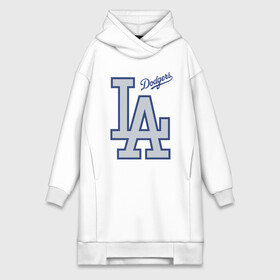 Платье-худи хлопок с принтом Los Angeles Dodgers - baseball team в Тюмени,  |  | baseball | dodgers | los angeles | team | бейсбол | лосанжелес | сша