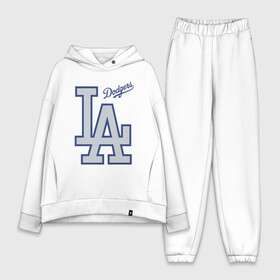 Женский костюм хлопок Oversize с принтом Los Angeles Dodgers - baseball team в Тюмени,  |  | baseball | dodgers | los angeles | team | бейсбол | лосанжелес | сша