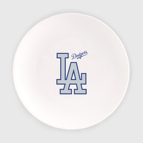 Тарелка с принтом Los Angeles Dodgers - baseball team в Тюмени, фарфор | диаметр - 210 мм
диаметр для нанесения принта - 120 мм | Тематика изображения на принте: baseball | dodgers | los angeles | team | бейсбол | лосанжелес | сша