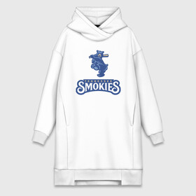 Платье-худи хлопок с принтом Tennessee smokies - baseball team в Тюмени,  |  | baseball | bat | bear | team | tennessee | usa | бейсбол | бита | медведь