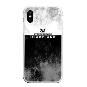 Чехол для iPhone XS Max матовый с принтом State of Decay | Heartland | Logo в Тюмени, Силикон | Область печати: задняя сторона чехла, без боковых панелей | heartland | logo | state of decay | survival horror | undead labs | загнивающий штат | зомби апокалипсис | лого | логотип | стадия разложения | стейт оф декай | эмблема