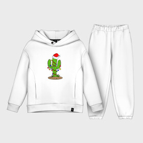 Детский костюм хлопок Oversize с принтом НОВОГОДНИЙ КАКТУС | CHRISTMAS CACTUS в Тюмени,  |  | 2022 | cactus | christmas | cold | garland | klaus | merry | new | santa | snow | winter | year | герлянды | гирлянда | год | елка | ёлки | ель | зима | кактус | клаус | мороз | новый | рождество | санта | снег | фонарики | холод