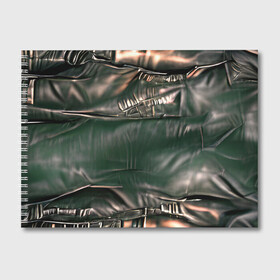 Альбом для рисования с принтом Постап стайл - рваная куртка в Тюмени, 100% бумага
 | матовая бумага, плотность 200 мг. | Тематика изображения на принте: гранж | депрессивный | кожа | постап | постапокалипсис | темный | черный