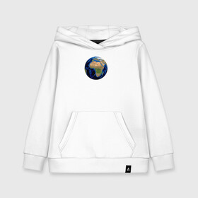 Детская толстовка хлопок с принтом планета солнечной системы земля в Тюмени, 100% хлопок | Круглый горловой вырез, эластичные манжеты, пояс, капюшен | астрономия | вселенная | континент | космос | мир | океан | планета | шар