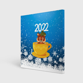 Холст квадратный с принтом Тигр в кружке (Новый год 2022) в Тюмени, 100% ПВХ |  | Тематика изображения на принте: 2022 | год тигра | новый год | новый год 2022 | символ года | тигр | тигренок | тигрица | тигры