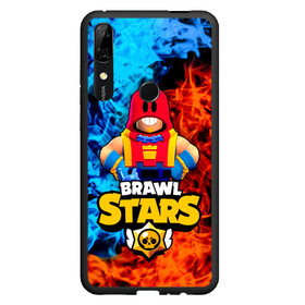 Чехол для Honor P Smart Z с принтом ГРОМ БРАВЛ СТАРС GROM BRAWL STARS ОГОНЬ в Тюмени, Силикон | Область печати: задняя сторона чехла, без боковых панелей | Тематика изображения на принте: brawl | brawl stars | brawler | grom | stars | боец | бравл старс | бравлер | брол старс | гром | мобильная игра | новый | хроматик | хроматические | хроматический боец | эпич