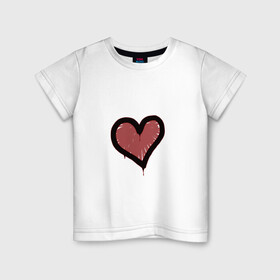 Детская футболка хлопок с принтом Граффити Сердце в Тюмени, 100% хлопок | круглый вырез горловины, полуприлегающий силуэт, длина до линии бедер | cs go | graffiti | граффити | граффити сердце | кс го