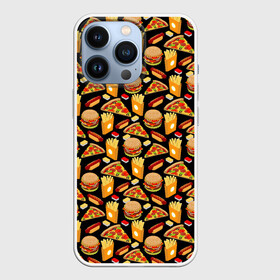 Чехол для iPhone 13 Pro с принтом Fast Food (Фастфуд) в Тюмени,  |  | Тематика изображения на принте: burger | cheeseburger | fast food | hamburger | hot dog | pizza | taco burrito | блюдо | бургер | быстрое питание | гамбургер | еда | жратва | завтрак | корм | кушанье | макдоналдс | обед | перекус | пицца | пища | повар