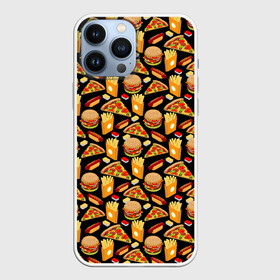 Чехол для iPhone 13 Pro Max с принтом Fast Food (Фастфуд) в Тюмени,  |  | burger | cheeseburger | fast food | hamburger | hot dog | pizza | taco burrito | блюдо | бургер | быстрое питание | гамбургер | еда | жратва | завтрак | корм | кушанье | макдоналдс | обед | перекус | пицца | пища | повар