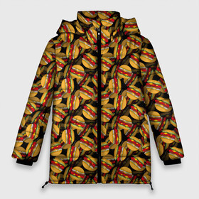 Женская зимняя куртка Oversize с принтом Бургеры (Burgers) в Тюмени, верх — 100% полиэстер; подкладка — 100% полиэстер; утеплитель — 100% полиэстер | длина ниже бедра, силуэт Оверсайз. Есть воротник-стойка, отстегивающийся капюшон и ветрозащитная планка. 

Боковые карманы с листочкой на кнопках и внутренний карман на молнии | burger | cheeseburger | fast food | hamburger | hot dog | pizza | taco burrito | блюдо | бургер | быстрое питание | гамбургер | еда | жратва | завтрак | корм | кушанье | макдоналдс | обед | перекус | пицца | пища | повар