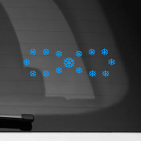 Наклейка на автомобиль с принтом Бесконечность снежинок в Тюмени, ПВХ |  | Тематика изображения на принте: год тигра | новый год | одежда бесконечность | одежда снег | приколы со снегом | принт снежики | снег | снежинки