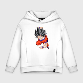 Детское худи Oversize хлопок с принтом Son Goku (Dragon Ball Z) в Тюмени, френч-терри — 70% хлопок, 30% полиэстер. Мягкий теплый начес внутри —100% хлопок | боковые карманы, эластичные манжеты и нижняя кромка, капюшон на магнитной кнопке | anime | dragonball | goku | аниме | анимэ | гоку | драконий | жемчуг | манга