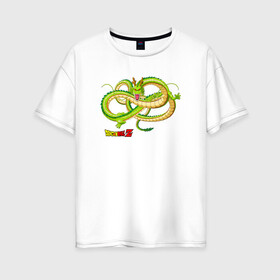 Женская футболка хлопок Oversize с принтом Shenron (Dragon Ball Z) в Тюмени, 100% хлопок | свободный крой, круглый ворот, спущенный рукав, длина до линии бедер
 | anime | dragonball | аниме | анимэ | драконий | жемчуг | манга