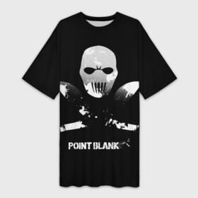 Платье-футболка 3D с принтом Point Blank Free Rebels в Тюмени,  |  | ctforce | free rebels | point blank | project blackout | динозавр | игры | миротворец | повстанец