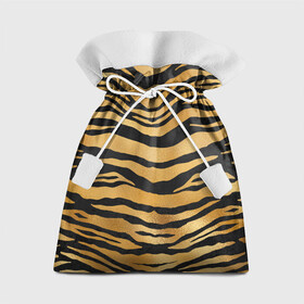 Подарочный 3D мешок с принтом Текстура шкуры тигра в Тюмени, 100% полиэстер | Размер: 29*39 см | Тематика изображения на принте: 2022 | год тигра | новый год | новый год 2022 | символ года | тигр | тигренок | тигрица | тигры
