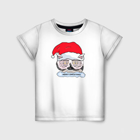 Детская футболка 3D с принтом Новогодний Диско Енотик в Тюмени, 100% гипоаллергенный полиэфир | прямой крой, круглый вырез горловины, длина до линии бедер, чуть спущенное плечо, ткань немного тянется | енот | енотики | новогоднийенот | подарокенот | рождество