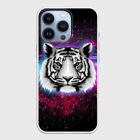 Чехол для iPhone 13 Pro с принтом ТИГР В НЕОНОВОМ КОСМОСЕ   NEON TIGER GALAXY в Тюмени,  |  | Тематика изображения на принте: 2022 | beast | merry christmas | new year | red bow | santa hat | snow | tiger | winter | winter is coming | year of the tiger | год тигра | дед мороз | животные | звери | зверь | зима | зима 2022 | зима близко | новог | новогодни