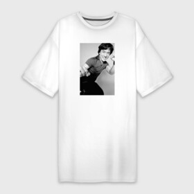 Платье-футболка хлопок с принтом Jackie Chan в Тюмени,  |  | jackie chan | гонконг | гонконгский актёр | джеки чан | каскадёр | кинорежиссёр | мастер боевых искусств | певец | постановщик трюков | продюсер | сценарист | филантроп
