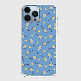 Чехол для iPhone 13 Pro Max с принтом Большой теннис паттерн в Тюмени,  |  | pattern | sportive | tennis | большой теннис | мячи | паттерн | ракетка | спорт | спортивный | спортивный инвентарь | теннис | теннисист | теннисистка | теннисные мячики | теннисные ракетки