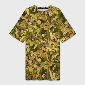 Платье-футболка 3D с принтом Белки в дубовом лесу в Тюмени,  |  | squirrel | белка | белочка | бельчонок | бурундук | грызун | дубовый лес | ёлочки | жёлуди | орешки | шишки