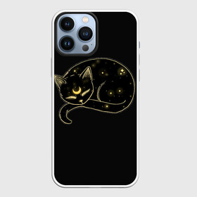 Чехол для iPhone 13 Pro Max с принтом Космический Кот Целестиал в Тюмени,  |  | cat | celestial | galaxy | glow | heavenly | milky | moon | neon | space | stars | way | галактика | звезды | космический | космос | кот | луна | млечный | небесный | неон | путь | свечение | целестиал