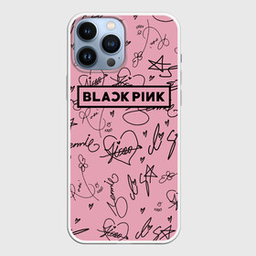 Чехол для iPhone 13 Pro Max с принтом BLACKPINK АВТОГРАФЫ РОЗОВЫЙ   PINK в Тюмени,  |  | black  pink | blackpink | ddudu ddudu | jennie | jisoo | kpop | lalisa | lisa | pink | rose | автографы | блекпинк | группа | ддуду ддуду | дженни | джису | корейская группа | кпоп | лисы | розовый | розэ | черный