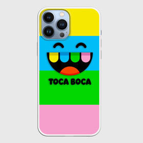 Чехол для iPhone 13 Pro Max с принтом Toca Boca Logo | Тока Бока в Тюмени,  |  | logo | toca boca | детская игра | игра | лого | логотип | персонажи | прикоснуться ко рту | тока бока