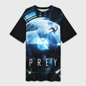 Платье-футболка 3D с принтом Prey  Morgan Yu в Тюмени,  |  | morgan yu | prey | жертва | игры | космос | морган ю | талос1 | тифон