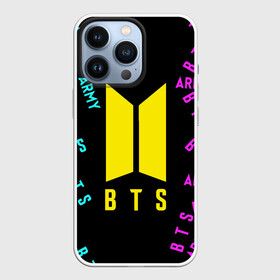 Чехол для iPhone 13 Pro с принтом ЛОГОТИП | БТС | ARMI в Тюмени,  |  | bts | bts boy | bts love | k pop | love yourself | айдол | битиэс | бтс | как у всех | ким тэ хен | люблю | моя любовь | о боже | подарок | фанфик бтс | хочу | чон чонгук