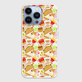 Чехол для iPhone 13 Pro с принтом Продукты Питания в Тюмени,  |  | Тематика изображения на принте: burger | cheeseburger | fast food | hamburger | hot dog | pizza | блюдо | бургер | быстрое питание | гамбургер | еда | жратва | завтрак | закуска | картошка фри | корм | кушанье | макдоналдс | обед | перекус | пицца | пища | повар
