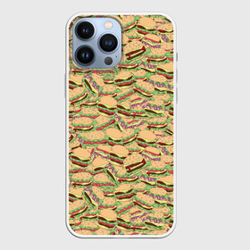 Чехол для iPhone 13 Pro Max с принтом Гамбургеры (Hamburgers) в Тюмени,  |  | burger | cheeseburger | fast food | hamburger | hot dog | pizza | taco burrito | блюдо | бургер | быстрое питание | гамбургер | еда | жратва | завтрак | картош | корм | кушанье | макдоналдс | обед | перекус | пицца | пища | повар