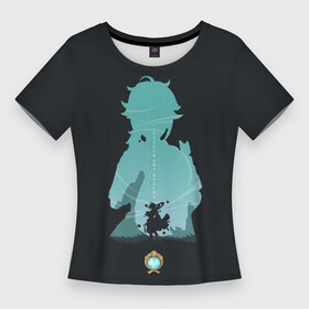 Женская футболка 3D Slim с принтом КАЭДЭХАРА КАЗУХА ГЕНШИН ИМПАКТ в Тюмени,  |  | anime | genshin impact | аниме | геншен импакт | геншин импакт | геншин эмпакт | геншинимпакт | игры | кадзуха | казуха | персонажи