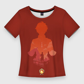 Женская футболка 3D Slim с принтом THOMA  ТОМА ГЕНШИН ИМПАКТ в Тюмени,  |  | anime | genshin impact | thoma | аниме | геншен импакт | геншин импакт | геншин эмпакт | геншинимпакт | игры | персонажи | тома