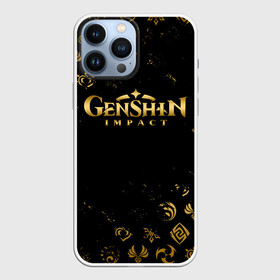 Чехол для iPhone 13 Pro Max с принтом GOLDEN SYMBOL GENSHIN IMPACT в Тюмени,  |  | genshin impact | heroes genshi | альбедо | барбара | беннет | бэй доу | венти | гань юй | джинн | дилюк | диона | кли | кэ цин | кэйа | лиза | мона | нин гуан | ноэль | путешественник | рэйзор | сахароза | син цю | синь янь