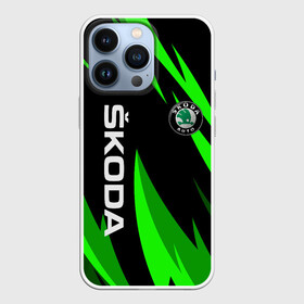 Чехол для iPhone 13 Pro с принтом SKODA | Логотип | Узор в Тюмени,  |  | auto | logo | moto | rs | skoda | symbol | авто | автомобиль | гонки | знак | лого | логотип | логотипы | марка | машина | мото | символ | символы | шкода