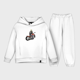 Детский костюм хлопок Oversize с принтом Наикрутейший байкер в Тюмени,  |  | biker | eyes | hype | jaw | motorcycle | teeth | байкер | глаза | зубы | мотоцикл | пасть | хайп | череп