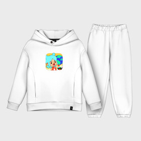 Детский костюм хлопок Oversize с принтом Toca Boca Rita | Тока Бока в Тюмени,  |  | toca boca | детская игра | игра | лого | логотип | персонажи | прикоснуться ко рту | рита | тока бока