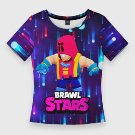 Женская футболка 3D Slim с принтом GROM BRAWL STARS ГРОМ БРАВЛ СТАРС в Тюмени,  |  | brawl | brawl stars | brawlstars | grom | бравлстарс | гром