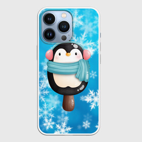 Чехол для iPhone 13 Pro с принтом Пингвин   эскимо. Новый год в Тюмени,  |  | зима | мороженое | новый год | рождество | эскимо