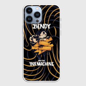 Чехол для iPhone 13 Pro Max с принтом Бенди и чернильная машина Bendy and the Ink Machine в Тюмени,  |  | Тематика изображения на принте: animation | batim | bendy | bendy and the ink machine | boris | funny | gameplay | ink | ink machine | machine