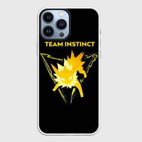 Чехол для iPhone 13 Pro Max с принтом Team Instinct   Pokemon GO в Тюмени,  |  | Тематика изображения на принте: go | jolteon | pocket monster | pokemon | pokemon go | аниме | анимэ | жолтеон | игра | карманный монстр | манга | мультсериал | мультфильм | онлайн игра | покебол | покедекс | покемоны | покемоны го | покемоны гоу