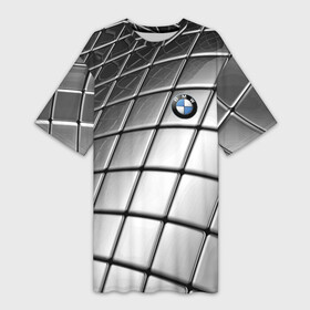 Платье-футболка 3D с принтом BMW pattern 2022 в Тюмени,  |  | bmw | germany | pattern | prestige | бмв | германия | престиж | узор