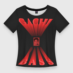Женская футболка 3D Slim с принтом Gachi Bass VAN в Тюмени,  |  | billy | bily | gachi | van | били | билли | ван | гачи | гачи басс | гачибасс