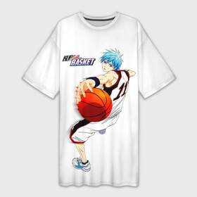 Платье-футболка 3D с принтом Kuroko Tetsuya  Kuroko no Basuke в Тюмени,  |  | kuroko | kuroko no basuke | kuroko tetsuya | tetsuya | vorpal swords | аниме | баскетбол куроко | куроко | манга | поколение чудес | призрачный шестой игрок | сейрин | тейко | тецуя | тецуя куроко