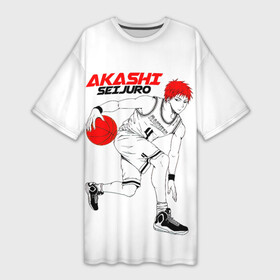 Платье-футболка 3D с принтом Akashi Seijuro  Kuroko no Basuke в Тюмени,  |  | akashi | akashi seijuro | kuroko no basuke | seijuro | vorpal swords | акаши | аниме | баскетбол куроко | манга | ракузан | сейджуро | сейджуро акаши | тейко