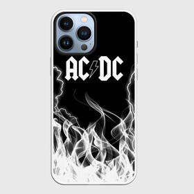 Чехол для iPhone 13 Pro Max с принтом AC DC Fire. в Тюмени,  |  | ac dc | acdc | ас дс | асдс | музыка | рок