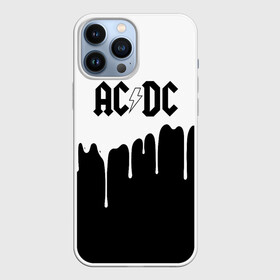 Чехол для iPhone 13 Pro Max с принтом AC DC подтёки в Тюмени,  |  | ac dc | acdc | ас дс | асдс | музыка | рок