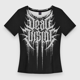 Женская футболка 3D Slim с принтом DEAD INSIDE, Сороконожка в Тюмени,  |  | dead inside | metal | rock | готика | дед инсайд | дэд инсайд | мёртвый внутри | метал | мрак | сококоножка